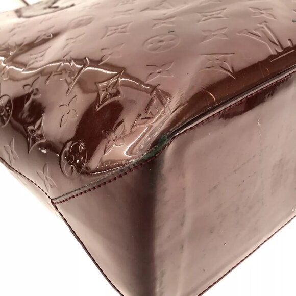 LOUIS VUITTON Wilshire GM M91664 Rouge Fauviste Monogram Vernis - Picture 16 of 16